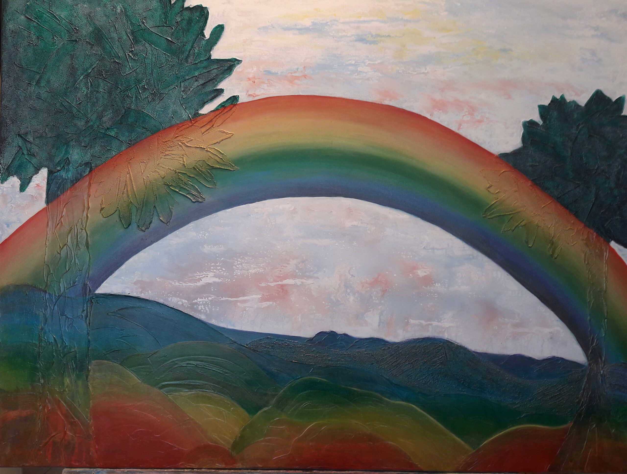 Regenbogen, 120 x 90 cm